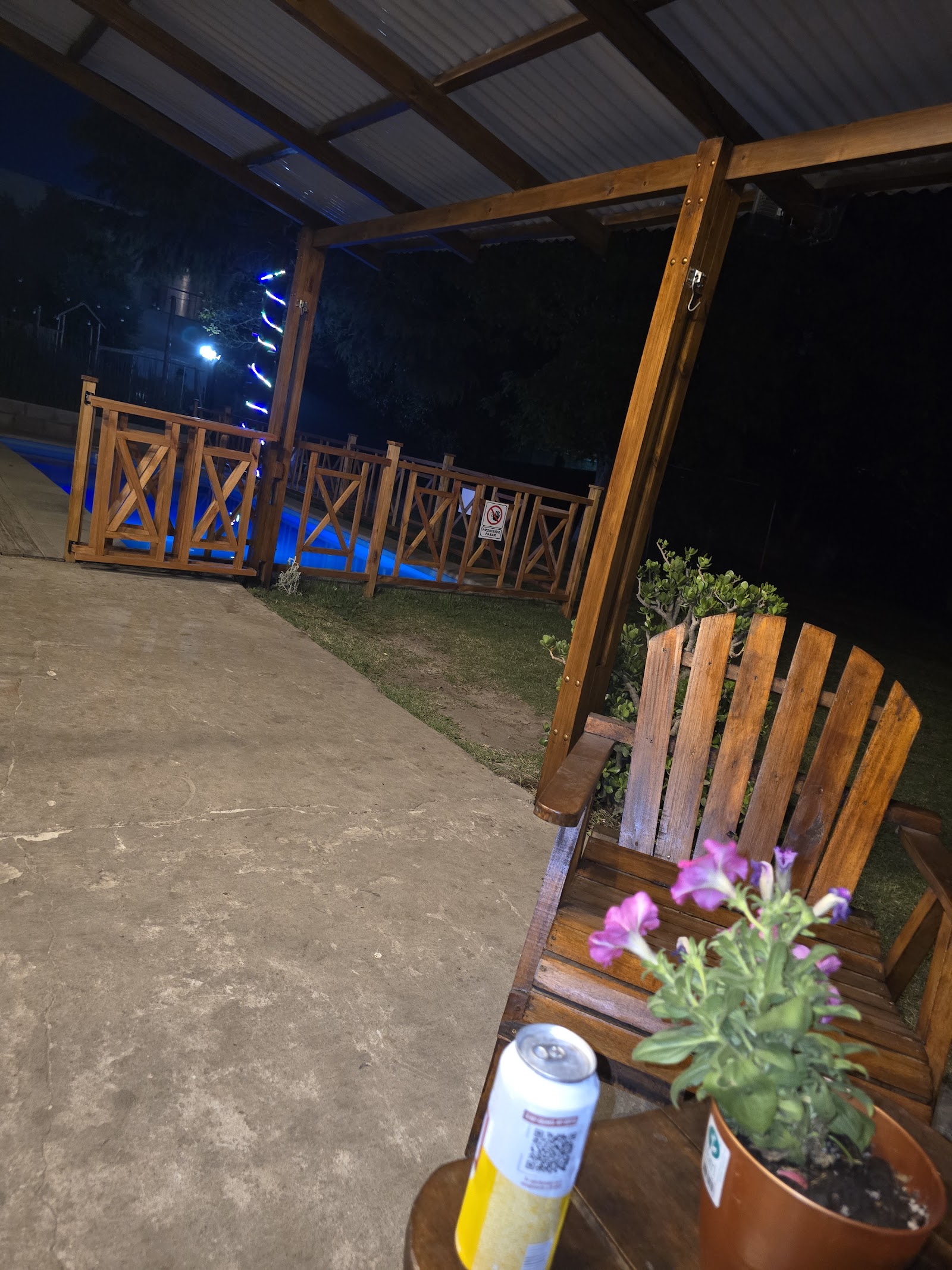 Noche en la pérgola